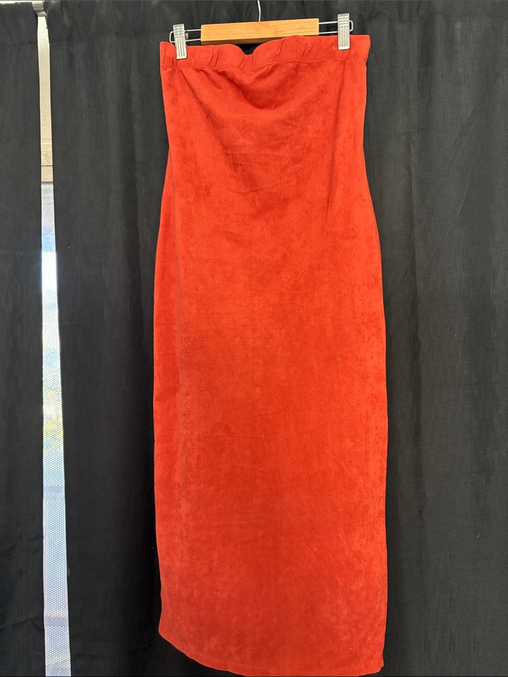 Strapless Red Maxi Dress - Elegant Tube Silhouette